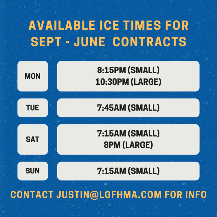 Ice Time Available
